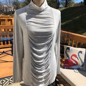 Ost turtleneck with sheer panel